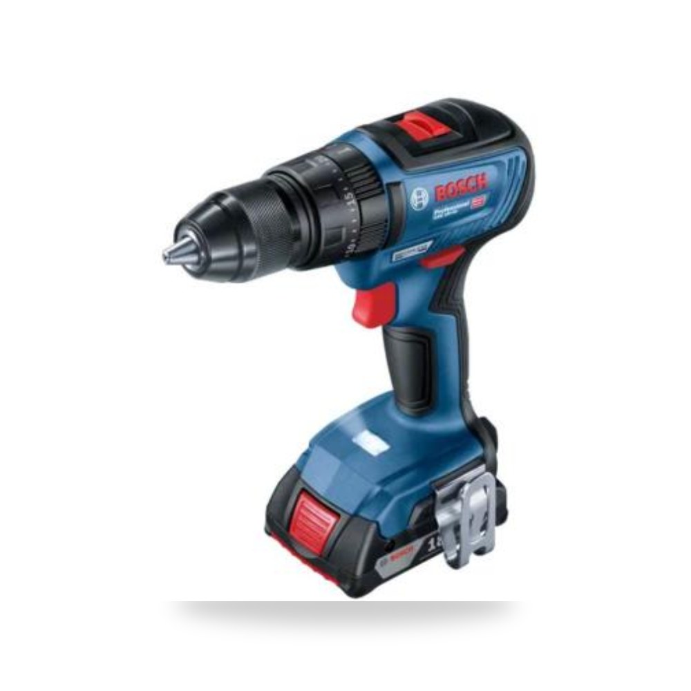 دريل بوش GSB18V-50 بقوة 18 فولت و 2 بطاريه مع ملحقاته elburoj