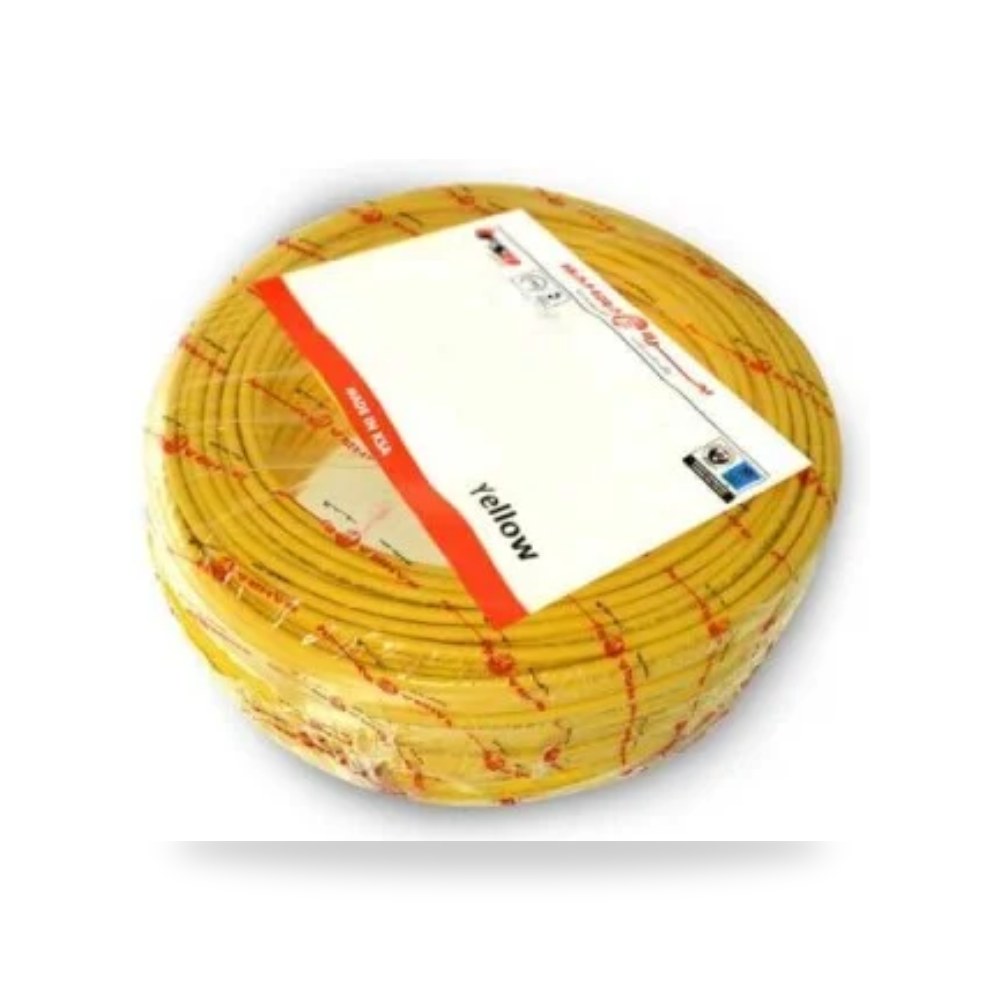 سلك كهربائي NYA ميكا من بحرة - 2.5 مم - اصفر