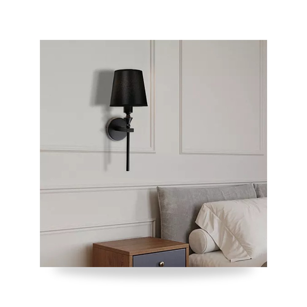 ابليك جداري مودرن اسود E14 همر Hamer D6387 موديل UP-15