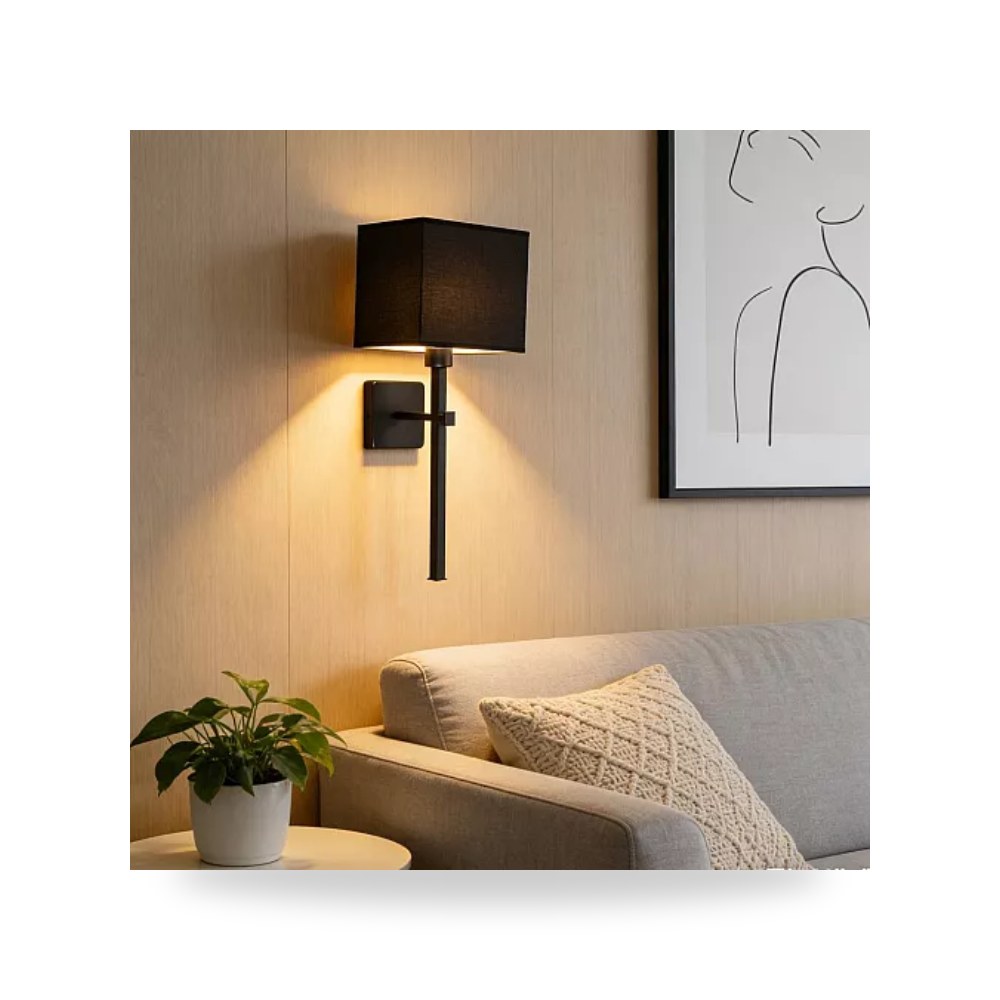 ابليك جداري مودرن اسود E14 همر Hamer D6390 موديل UP-15