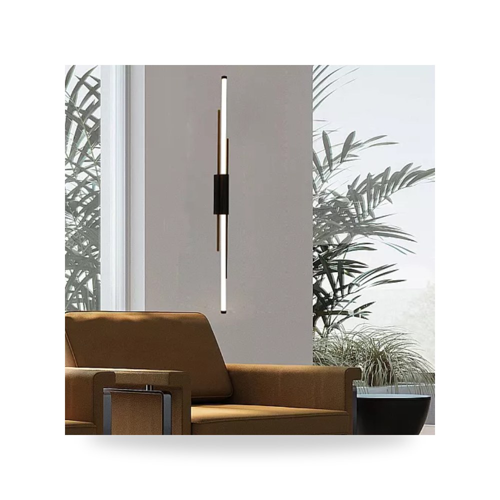 ابليك جداري اسود 1 متر 18 واط اصفر همر Hamer UP-15