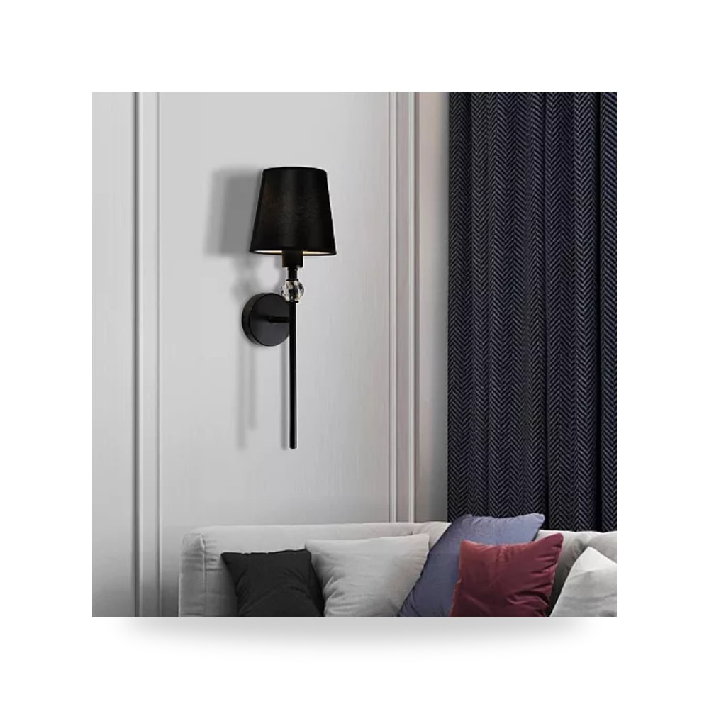 ابليك جداري مودرن اسود E14 همر Hamer D6392 موديل UP-15
