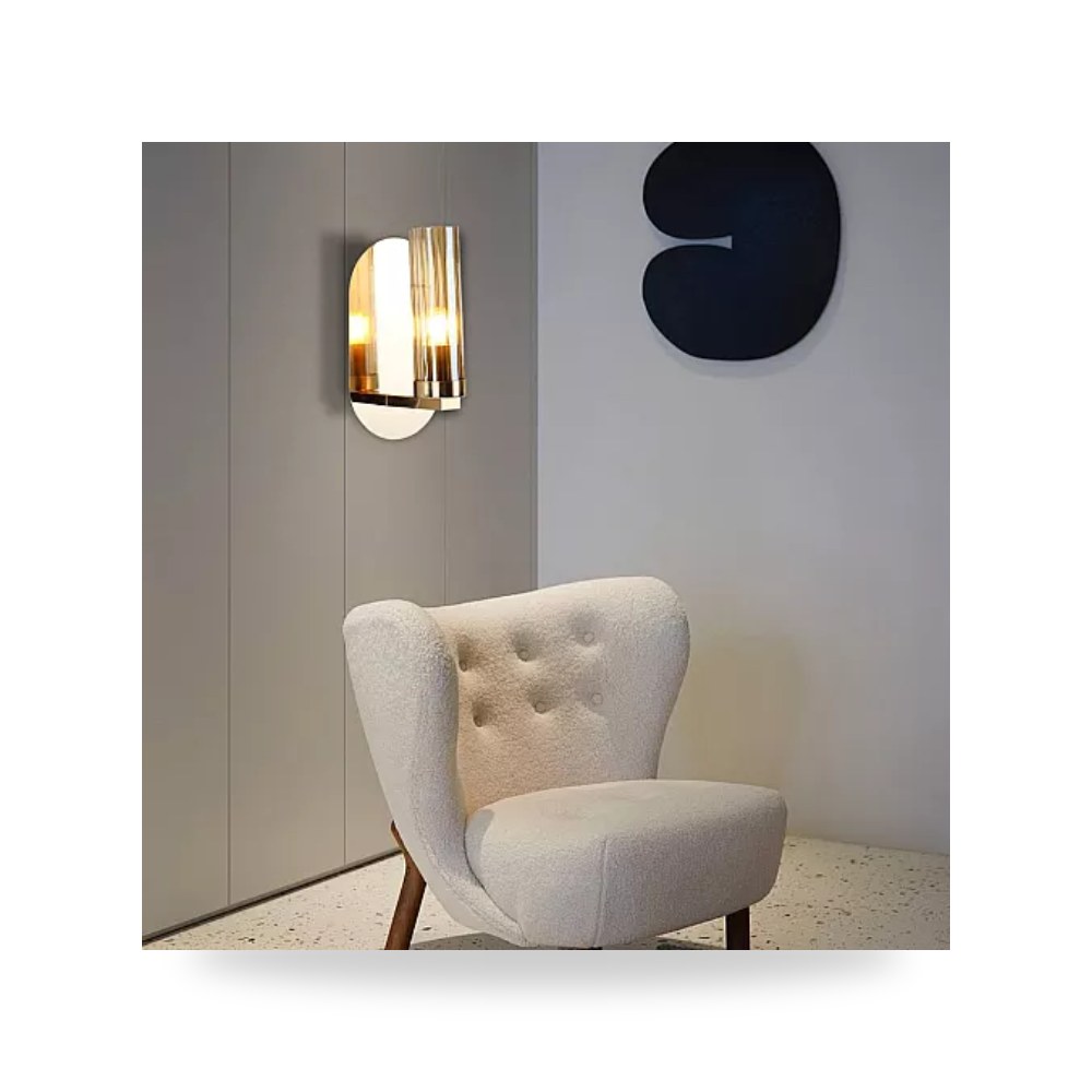 ابليك جداري مودرن ذهبي E27 همر Hamer D6395 موديل UP-15
