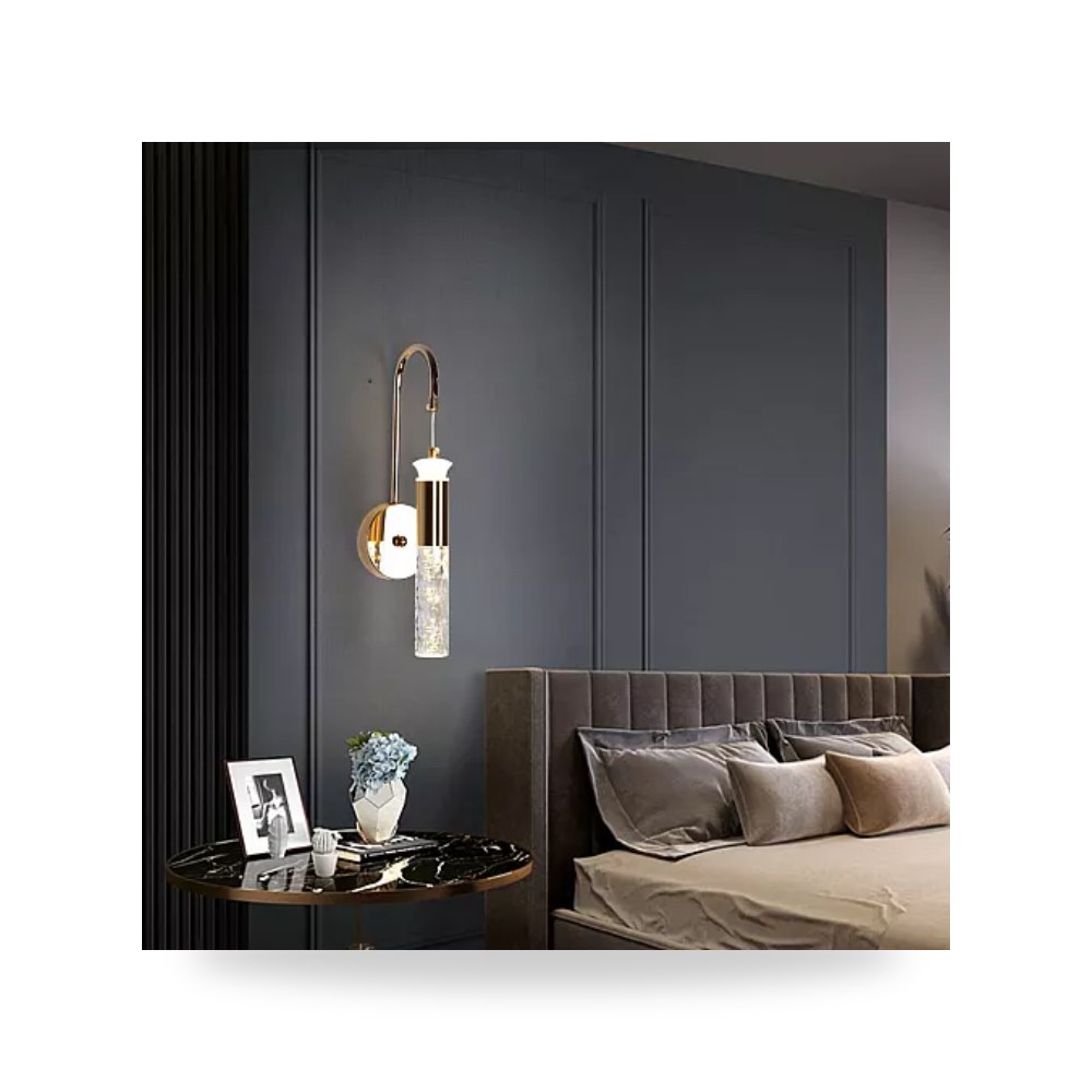 ابليك جداري مودرن ذهبي 7 واط 3C همر Hamer E6846 موديل UP-15