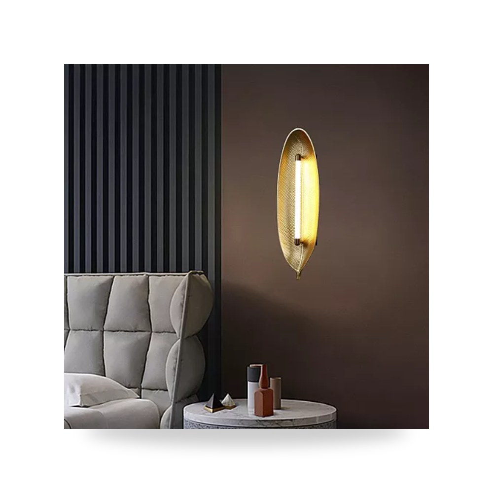 ابليك جداري مودرن ذهبي 9 واط اصفر همر Hamer UP-15