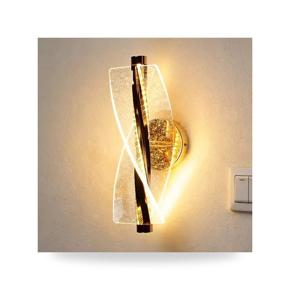 ابليك جداري مودرن ذهبي 9 واط 3C همر Hamer E7066A موديل UP-15