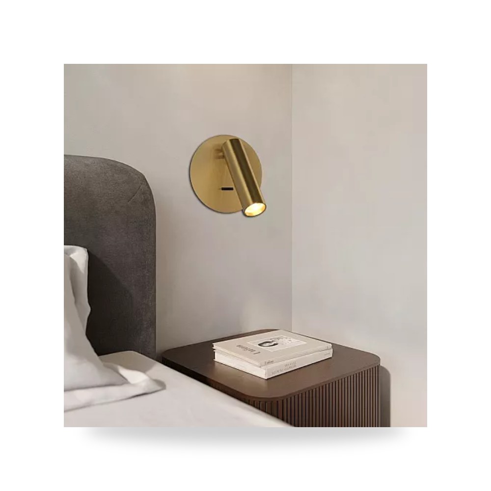 ابليك جداري مودرن زيتي 3 واط اصفر همر Hamer E6633 موديل UP-15