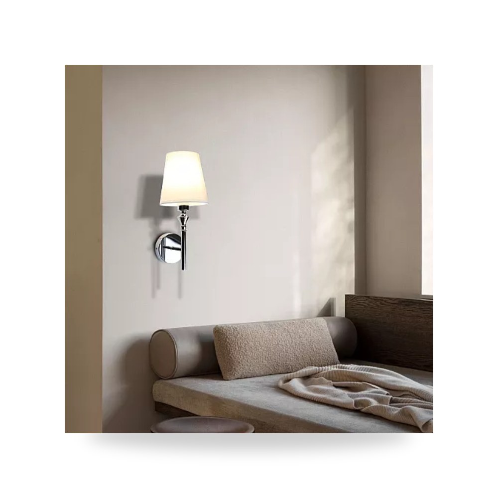 ابليك جداري مودرن فضي E14 همر Hamer D6389 موديل UP-15