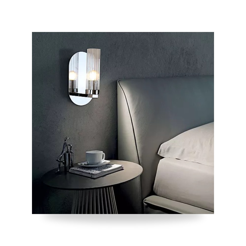 ابليك جداري مودرن فضي E27 همر Hamer D6395 موديل UP-15