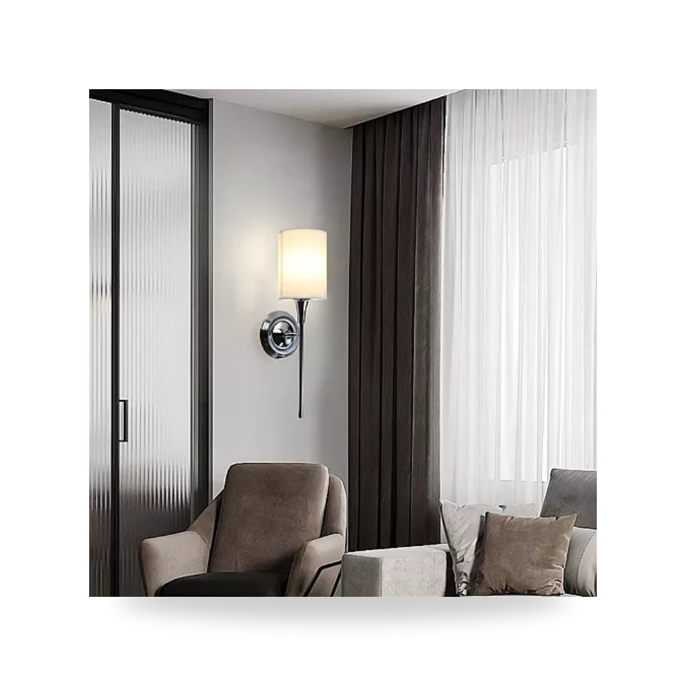 ابليك جداري مودرن فضي E14 همر Hamer D6394 موديل UP-15