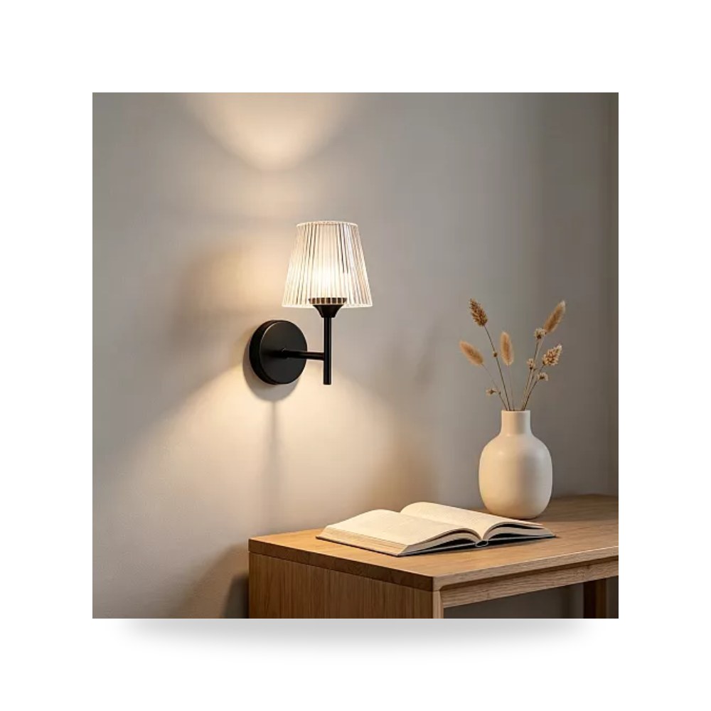 ابليك جداري مودرن اسود E14 همر Hamer B5055 موديل UP-15