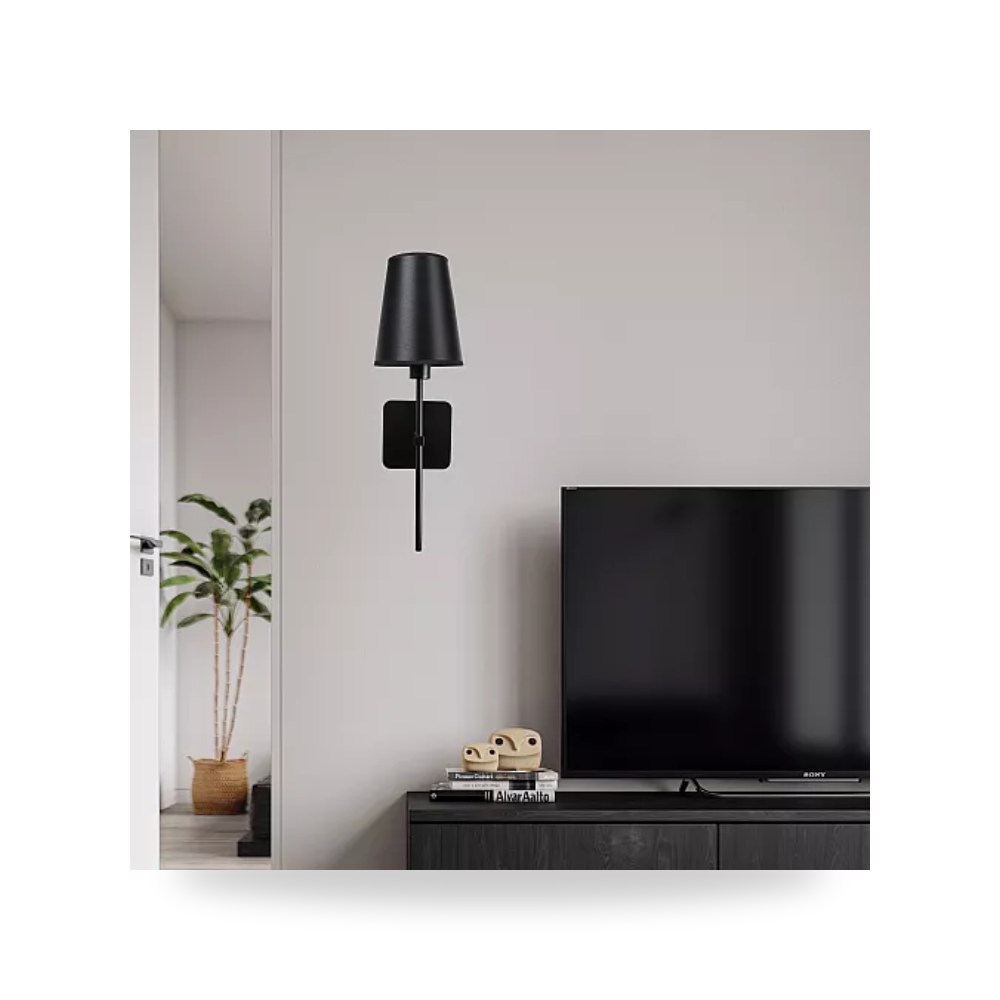 ابليك جداري مودرن اسود E14 همر Hamer D6140 موديل UP-15