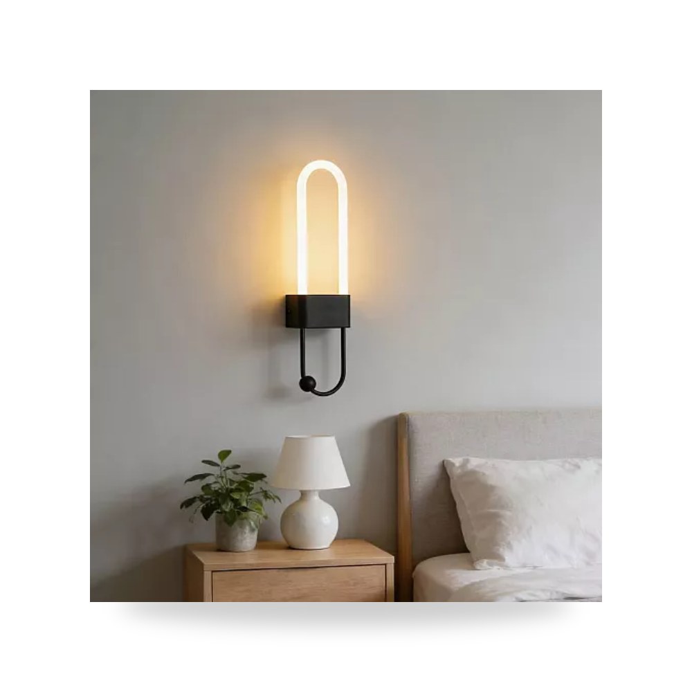 ابليك جداري اسود 60 سم 12 واط اصفر همر Hamer UP-15