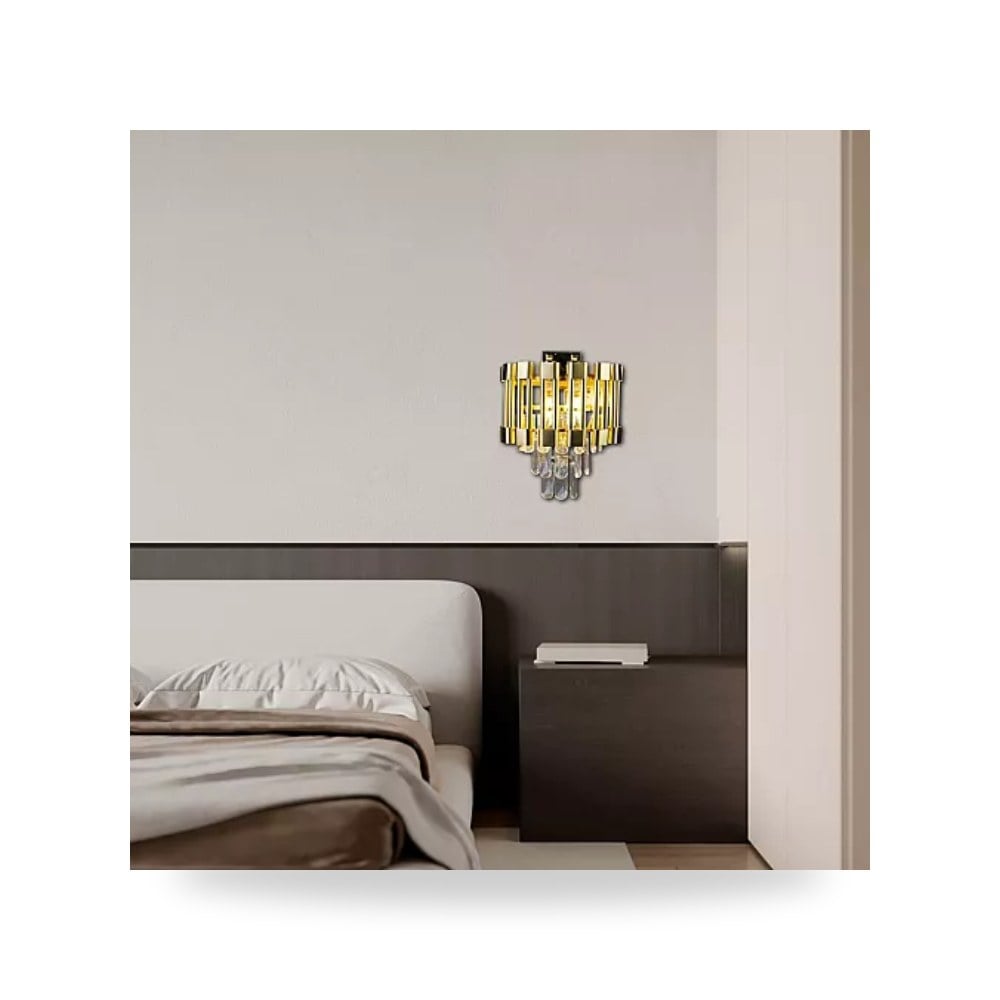 ابليك جداري ذهبي ثنائي E14 همر Hamer D6260 موديل UP-15