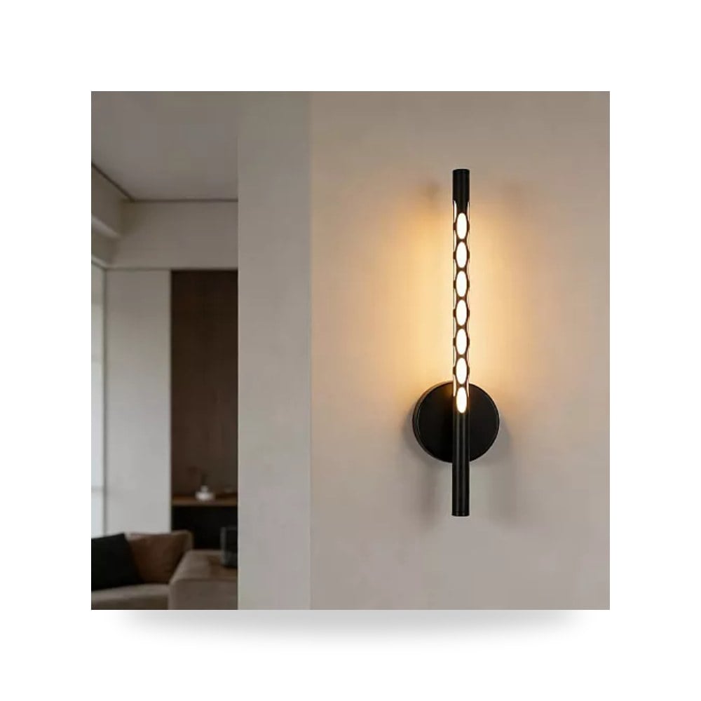 ابليك جداري اسود 40 سم 7 واط اصفر همر Hamer UP-15