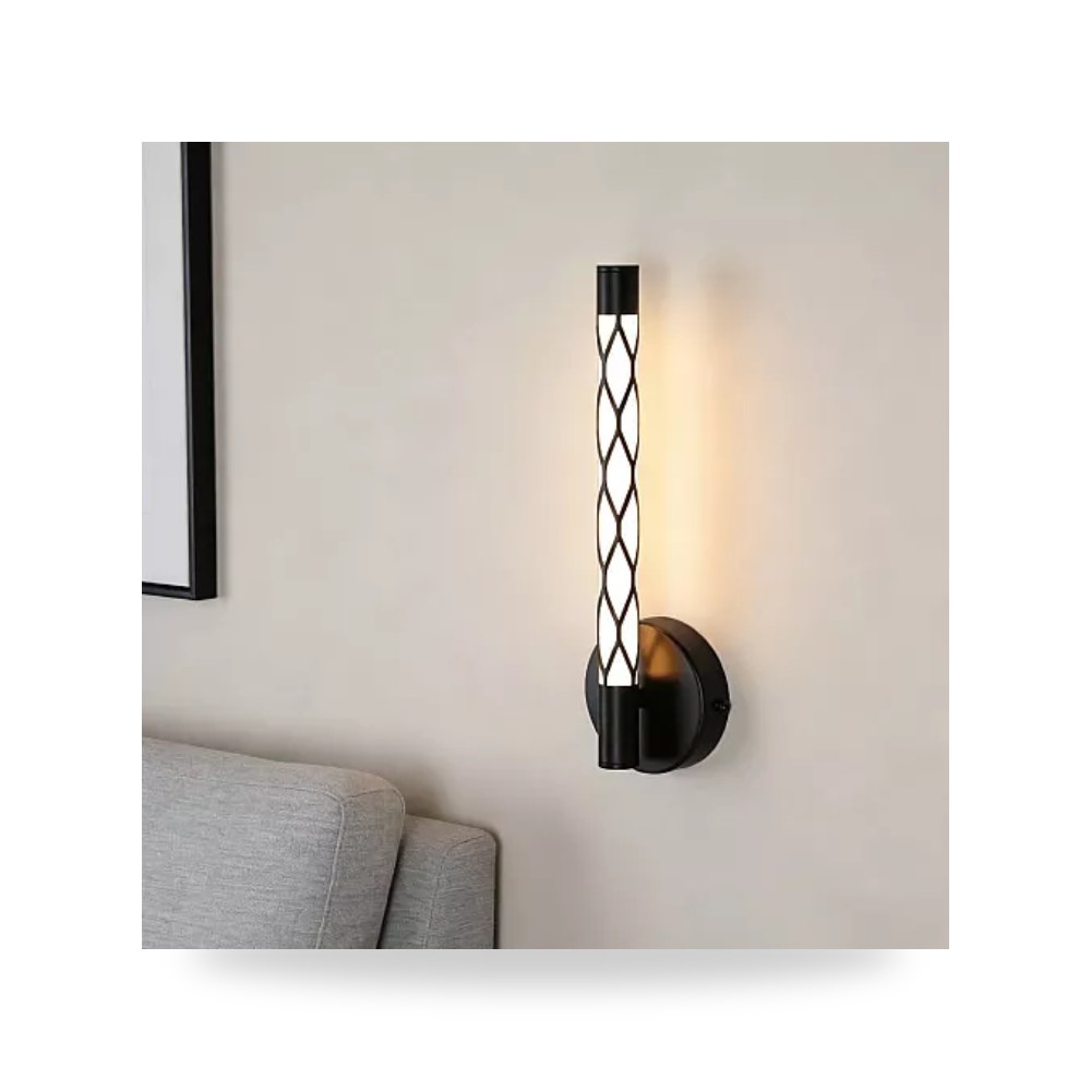 ابليك جداري اسود 30 سم 7 واط اصفر همر Hamer UP-15