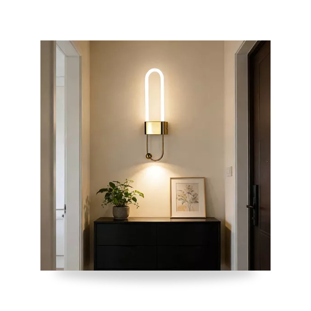 ابليك جداري زيتي 60 سم 12 واط اصفر همر Hamer UP-15