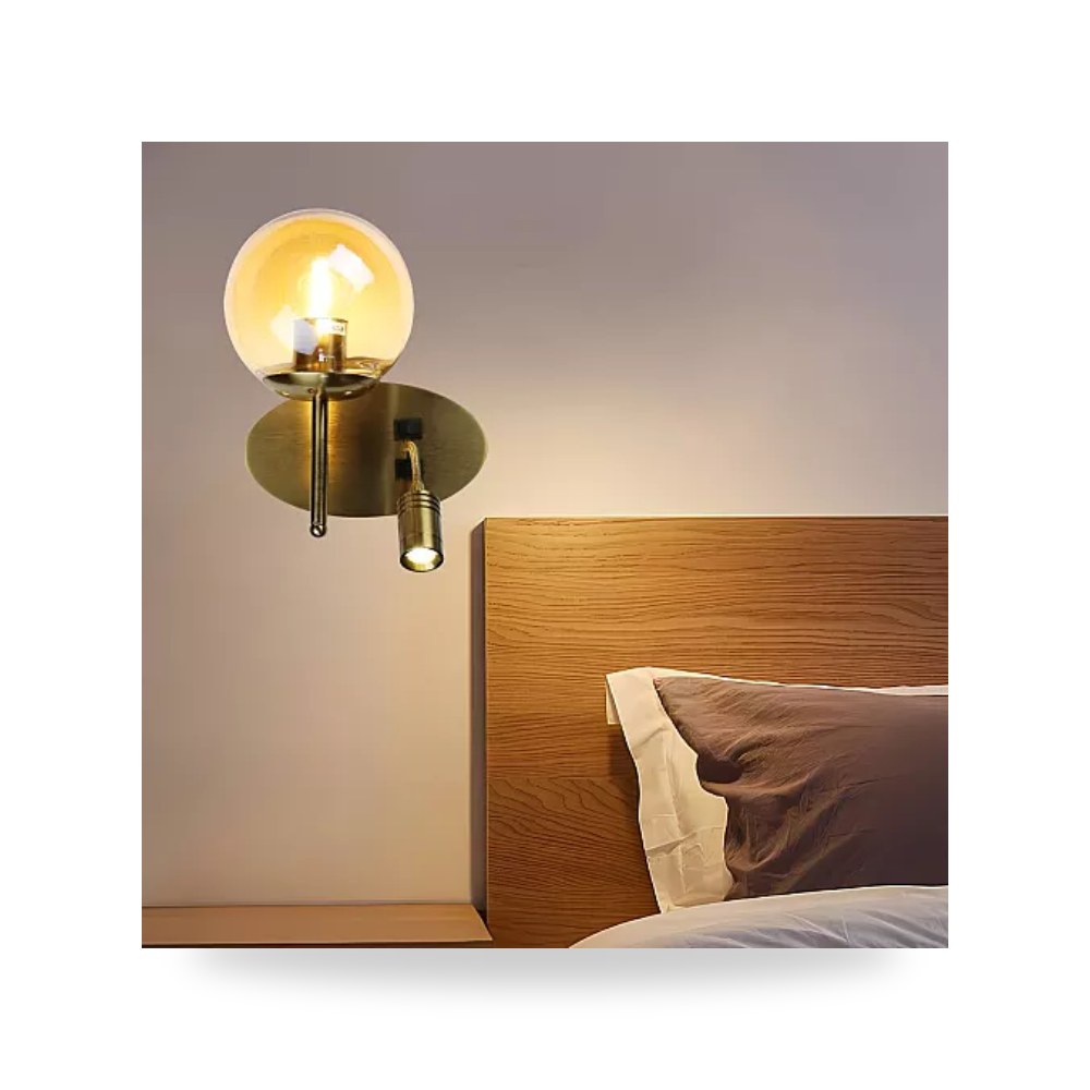 ابليك حائط مودرن اسود E27 همر Hamer D6145 موديل UP-15