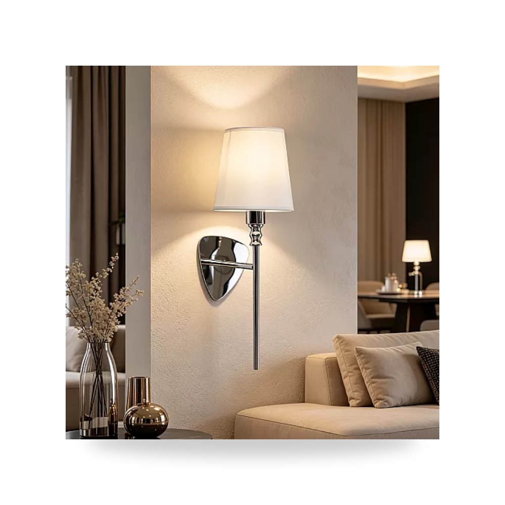 ابليك حائط مودرن فضي E14 همر Hamer D6141 موديل UP-15
