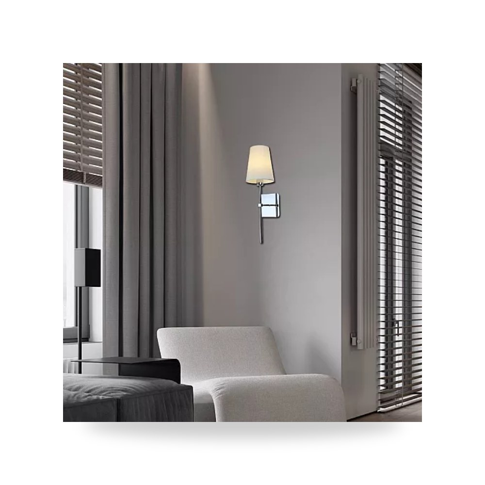 ابليك جداري مودرن فضي E14 همر Hamer D6140 موديل UP-15