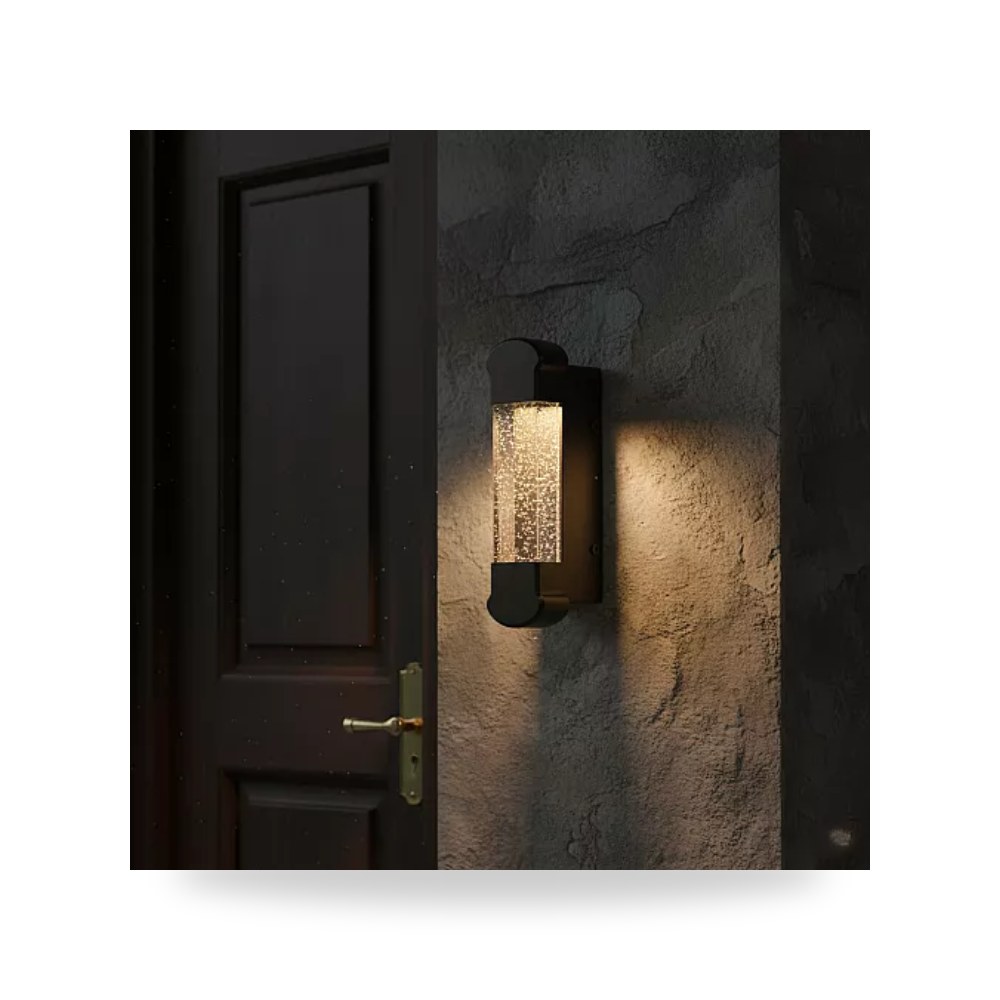 ابليك جداري خارجي اسود فاخر 4 واط همر Hamer IP65 موديل UP-15