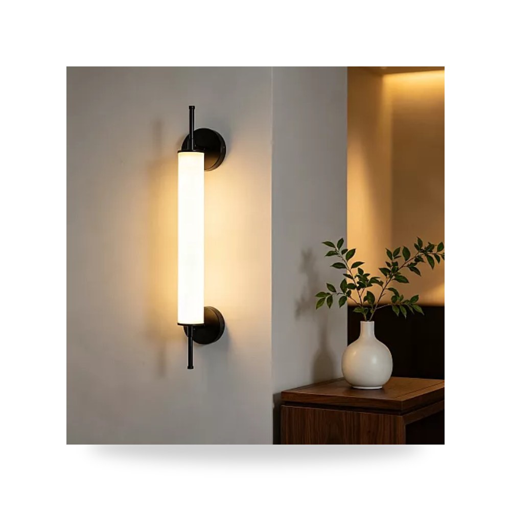 ابليك حائط اسود زجاج مثلج 12 واط همر Hamer UP-15
