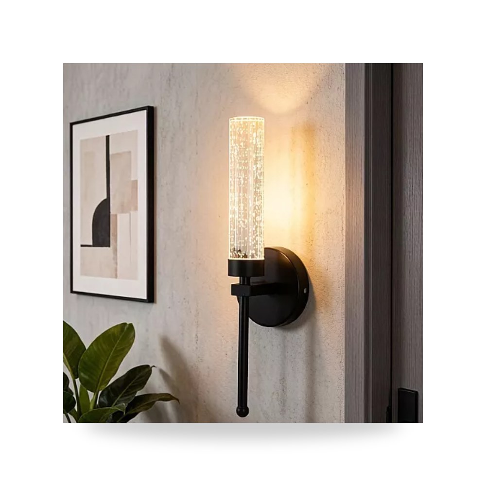 ابليك حائط اسود زجاج شفاف 3 واط همر Hamer UP-15