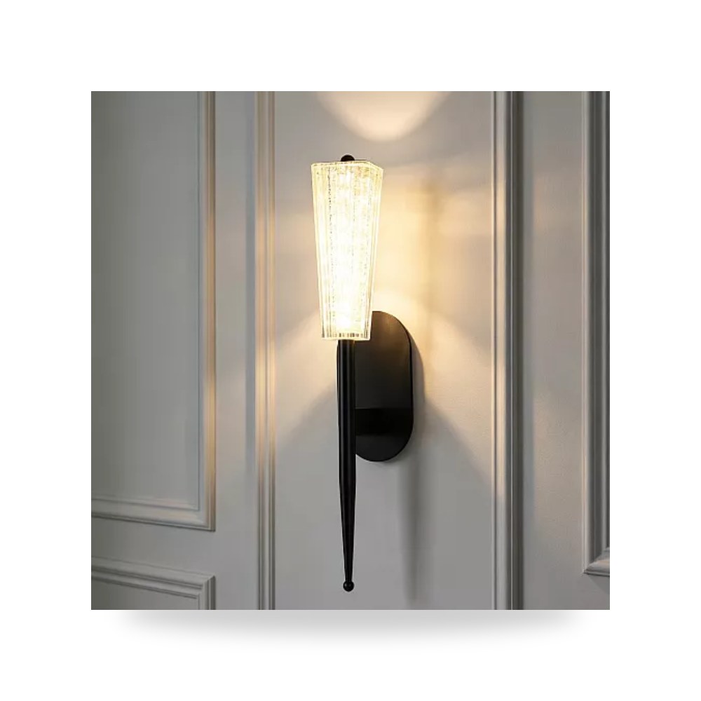 ابليك جداري اسود زجاج مدخن 5 واط همر Hamer UP-15