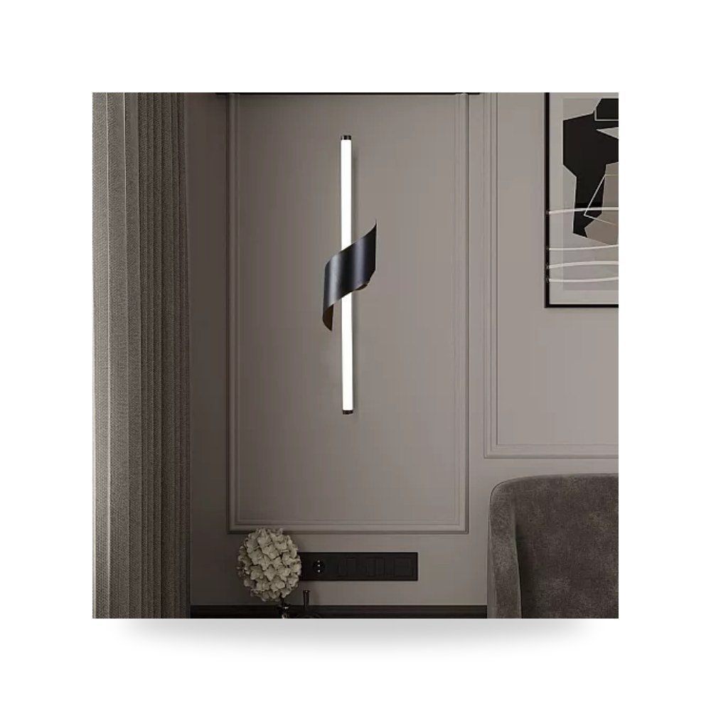 ابليك جداري مودرن همر UP-15 اسود 12 واط 3C