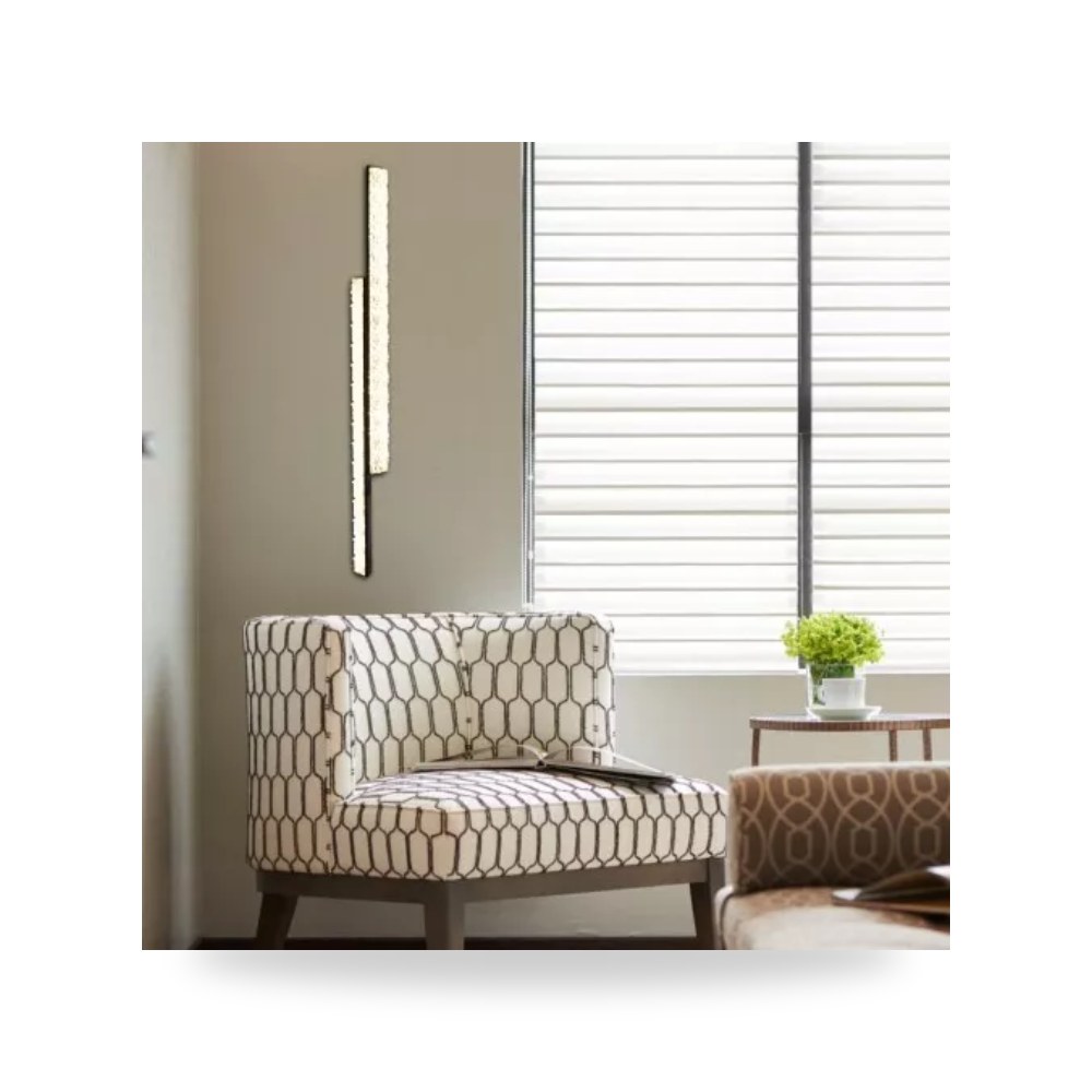 ابليك جداري همر L800 اسود 30 واط 800 مم اصفر موديل UP-15