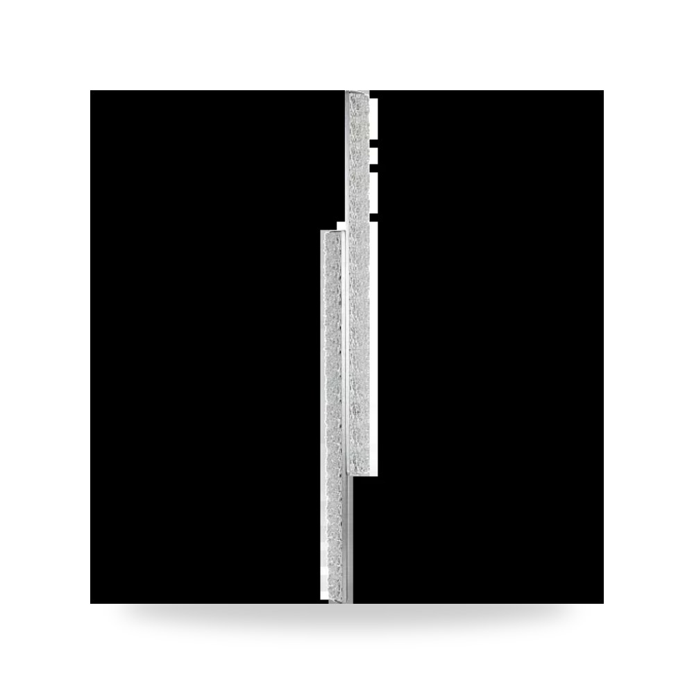 أبليك جداري خطي مودرن فضي 30W طول 80cm هامر همر موديل UP-15
