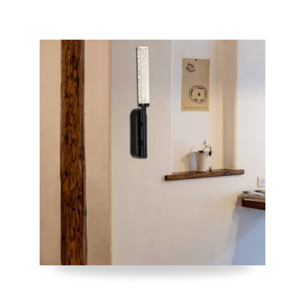 أبليك جداري مودرن أسود 3W بثلاث إضاءات هامر D6309 همر موديل UP-15