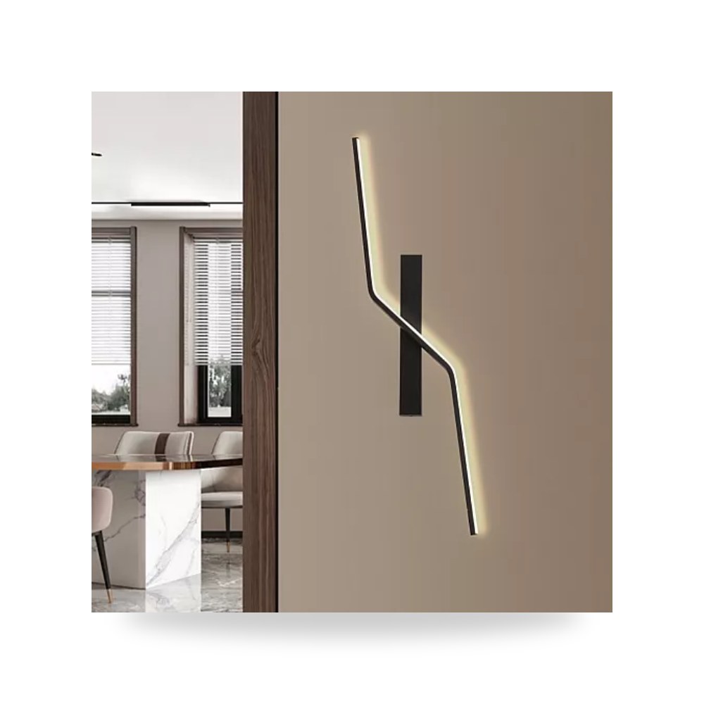 أبليك جداري خطي أسود 20W طول 80cm هامر 3 ألوان همر موديل UP-15