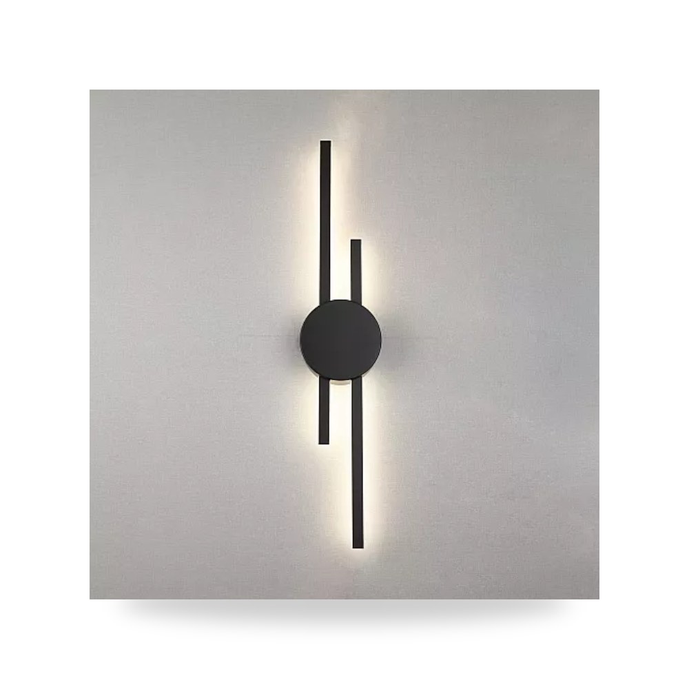 أبليك جداري دائري أسود 18W قطر 60cm هامر 3 ألوان همر موديل UP-15