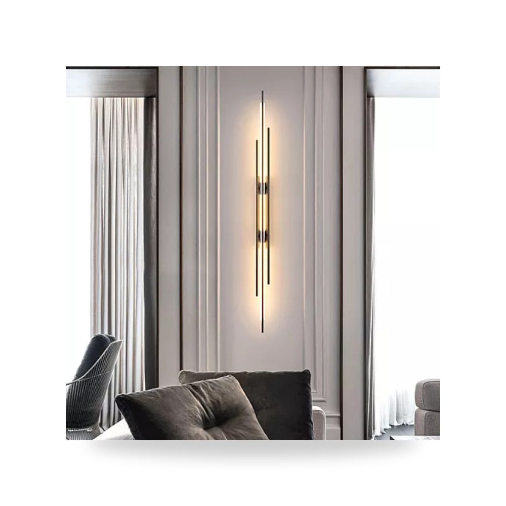 أبليك جداري خطي أسود 12W طول 80cm هامر 3 ألوان همر موديل UP-15