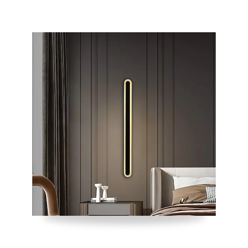 أبليك جداري مسطرة أسود أصفر طول 120cm هامر Hamer همر موديل UP-15