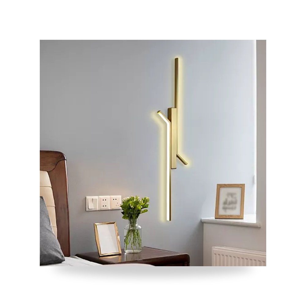 أبليك جداري خطي زيتي أصفر طول 80cm هامر C5211 همر موديل UP-15