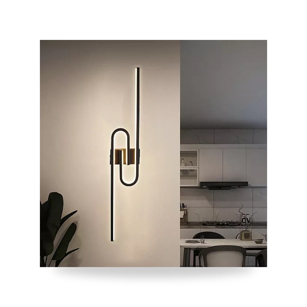 أبليك جداري دائري أسود 30W قطر 80cm هامر 3 ألوان همر موديل UP-15