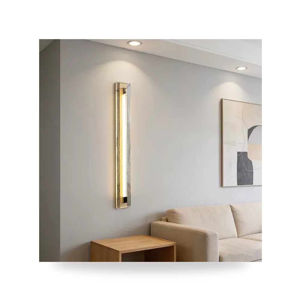 أبليك جداري مسطرة ذهبي 7W مقاس 60cm هامر 3 ألوان همر موديل UP-15