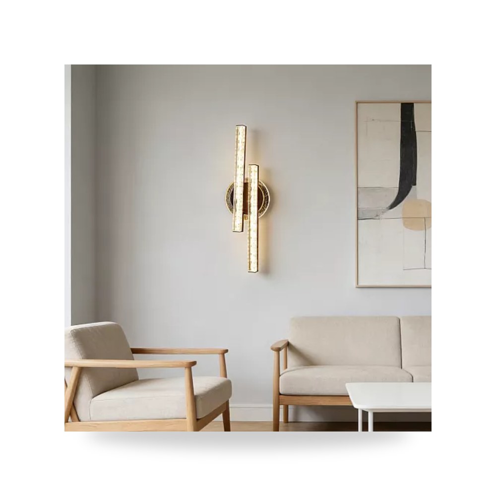 أبليك جداري دائري ومسطرتين أسود 9W مقاس 40cm هامر همر موديل UP-15