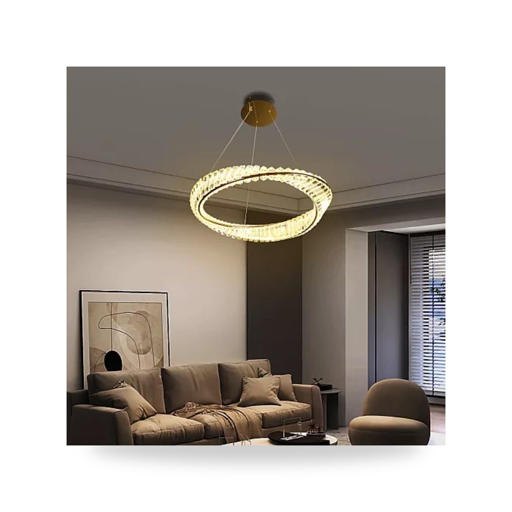 ثريا ليد مودرن ذهبي 3 إضاءات قطر 40cm Hamer همر موديل UP-15
