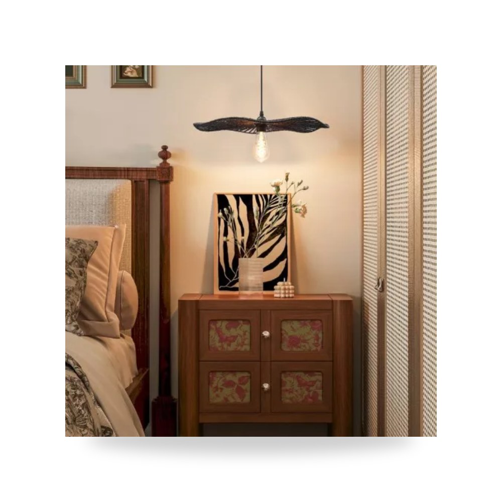 ثريا علاقي خيزران أسود 50 سم D6298 همر موديل UP-15