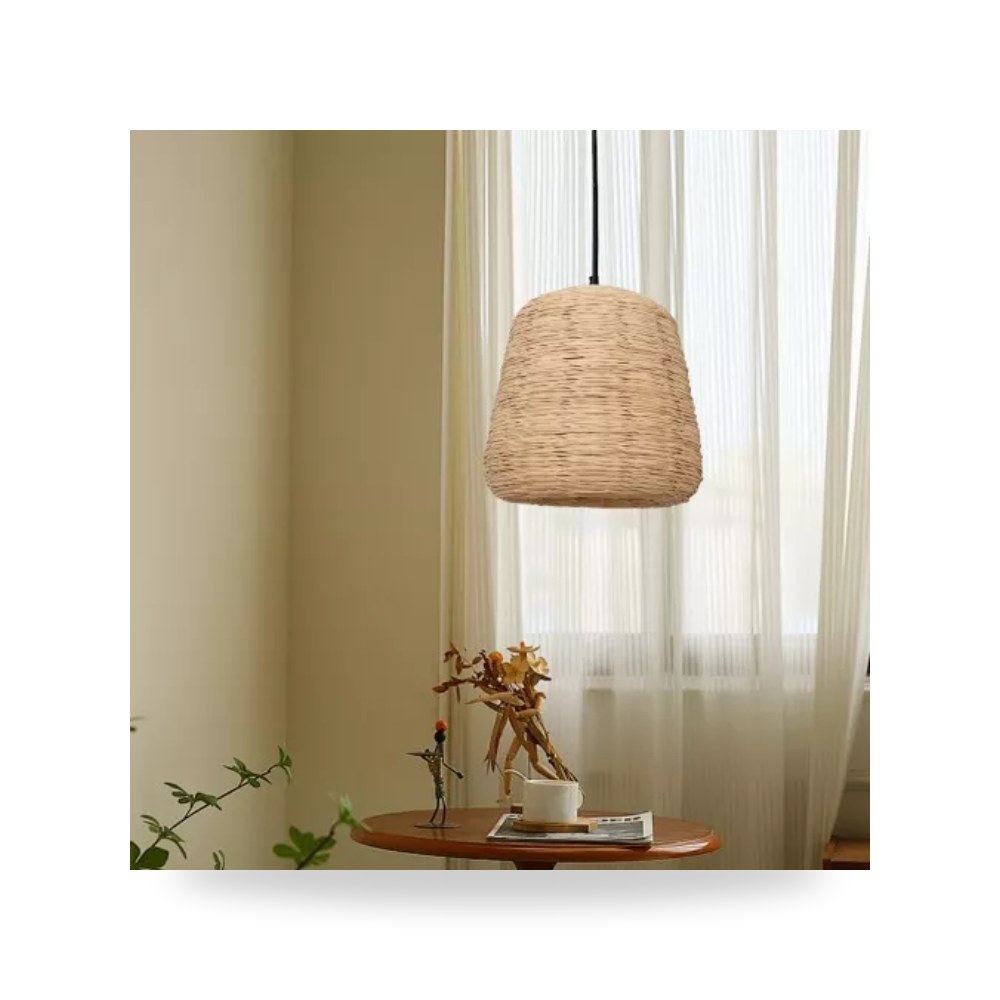 ثريا علاقي خيزران خشبي 50 سم D6292 همر موديل UP-15