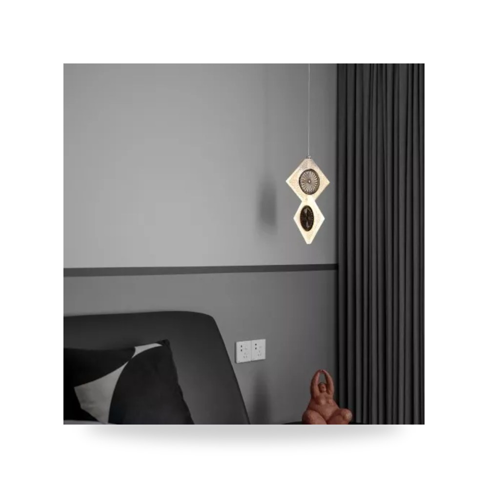 ثريا علاقي مجوز ذهبي 12 واط ليد D6407 همر موديل UP-15
