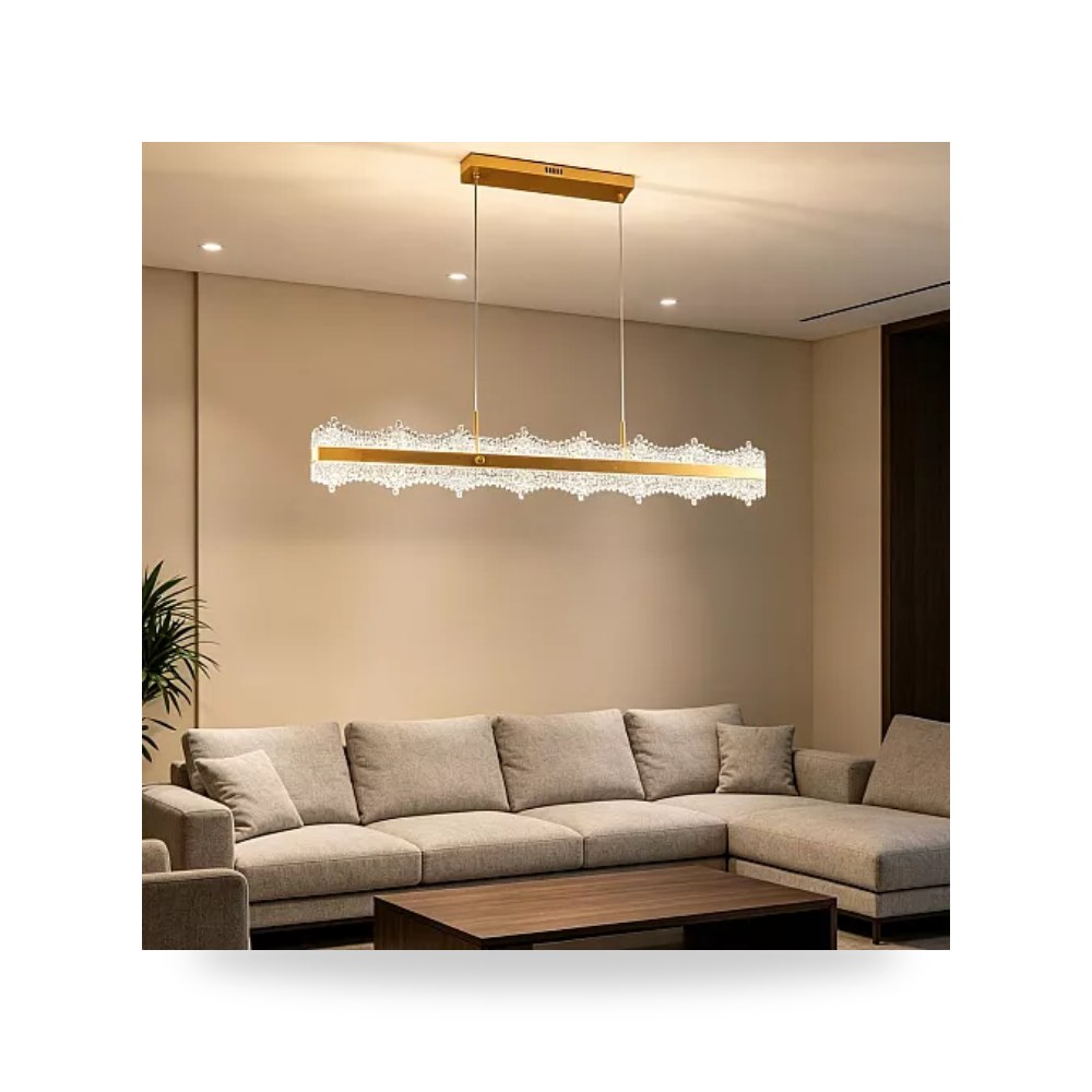 ثريا علاقي مسطرة ذهبي 120 سم طراز E7056L همر موديل UP-15