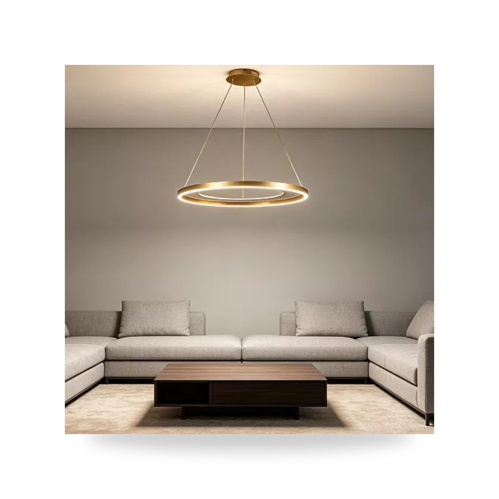 ثريا علاقي ذهبي 80 سم 115W طراز E6649 همر موديل UP-15