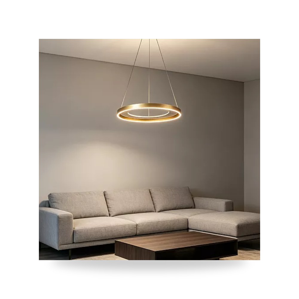 ثريا علاقي ذهبي 40 سم 55W طراز E6649 همر موديل UP-15