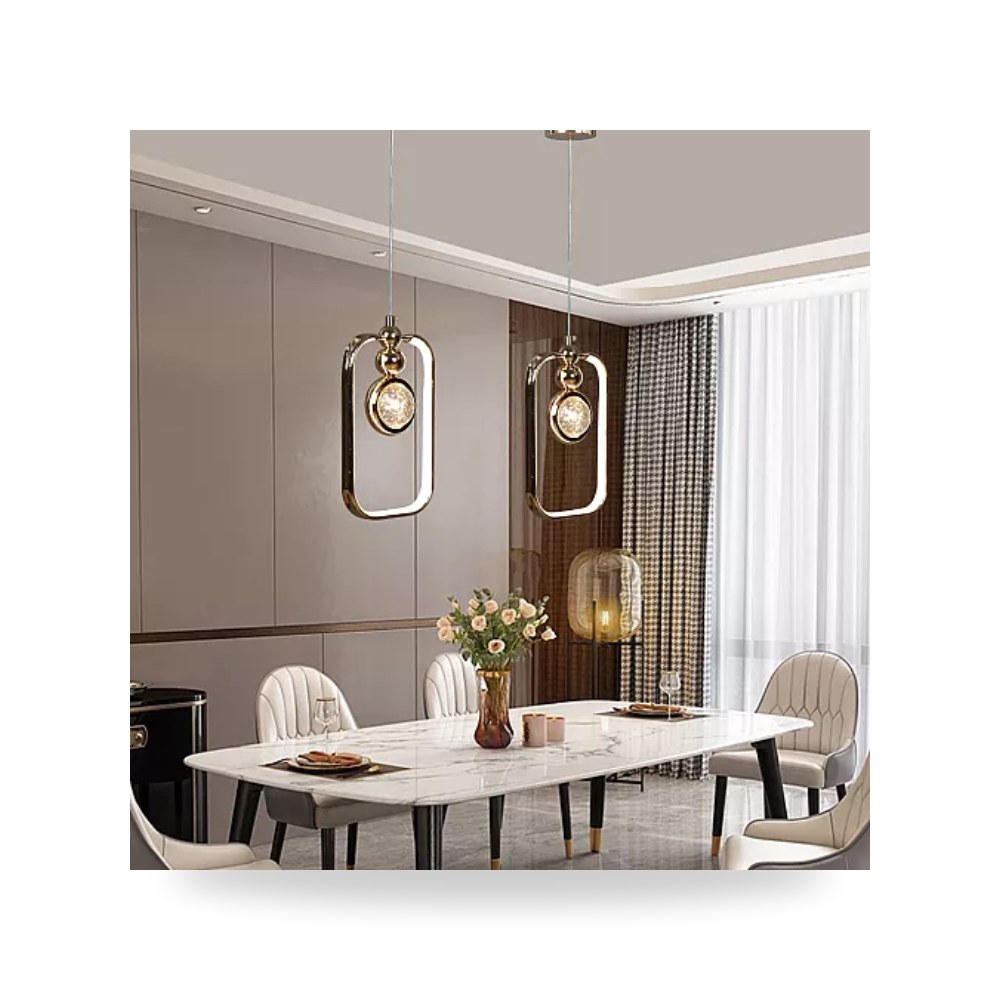 ثريا علاقي مفرد ذهبي 9W طراز E6968 همر موديل UP-15