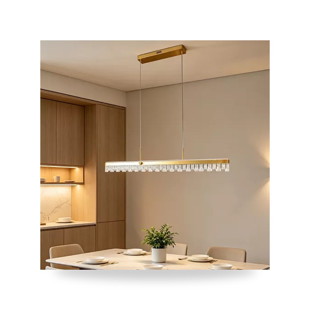 ثريا علاقي مسطرة ذهبي 120 سم 55W همر Hamer موديل UP-15
