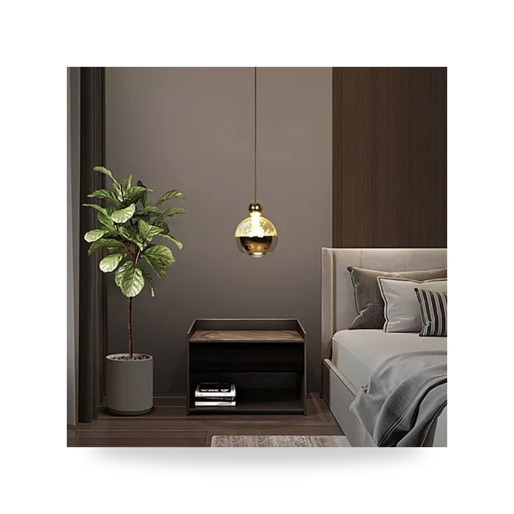 ثريا علاقي ذهبي أصفر 5W طراز E6975 همر موديل UP-15